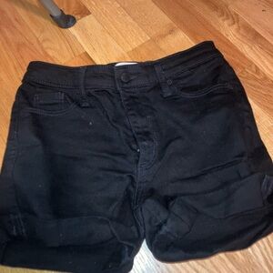 Black Denim Shorts